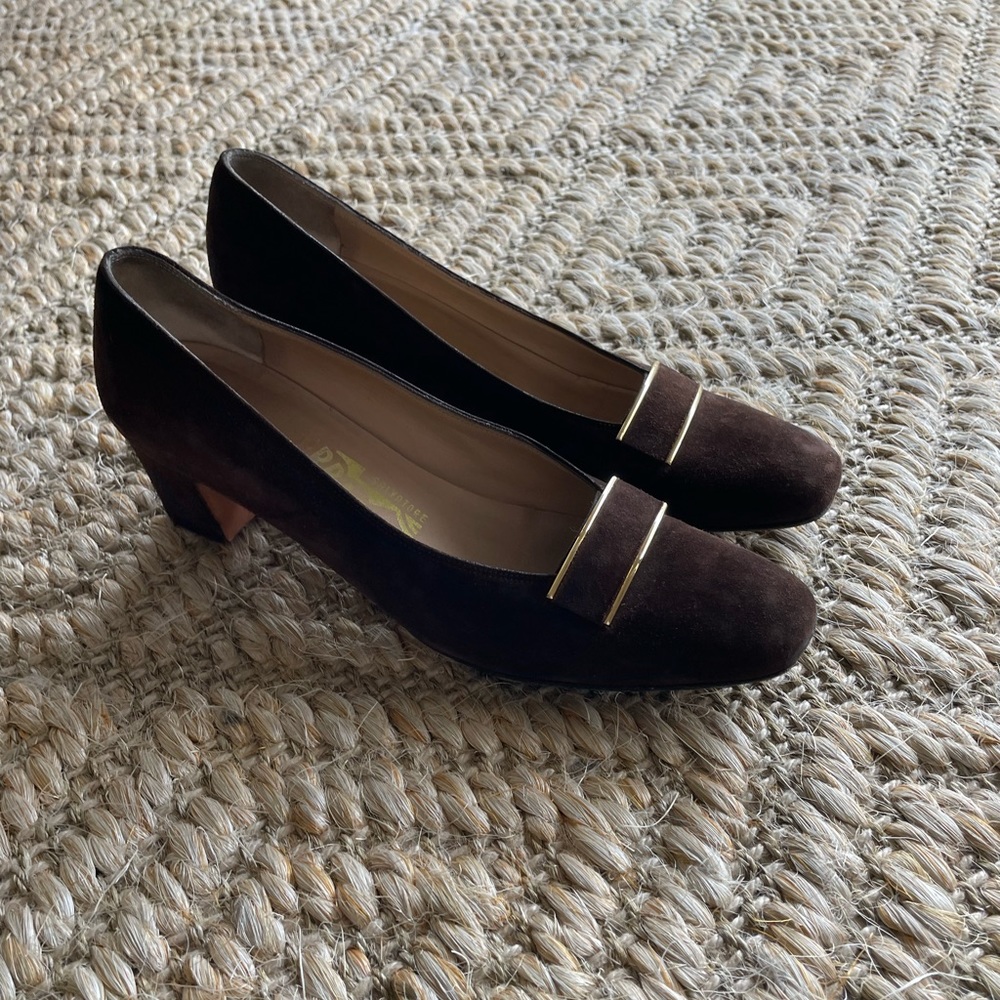 Ferragamo Heels Suede 6